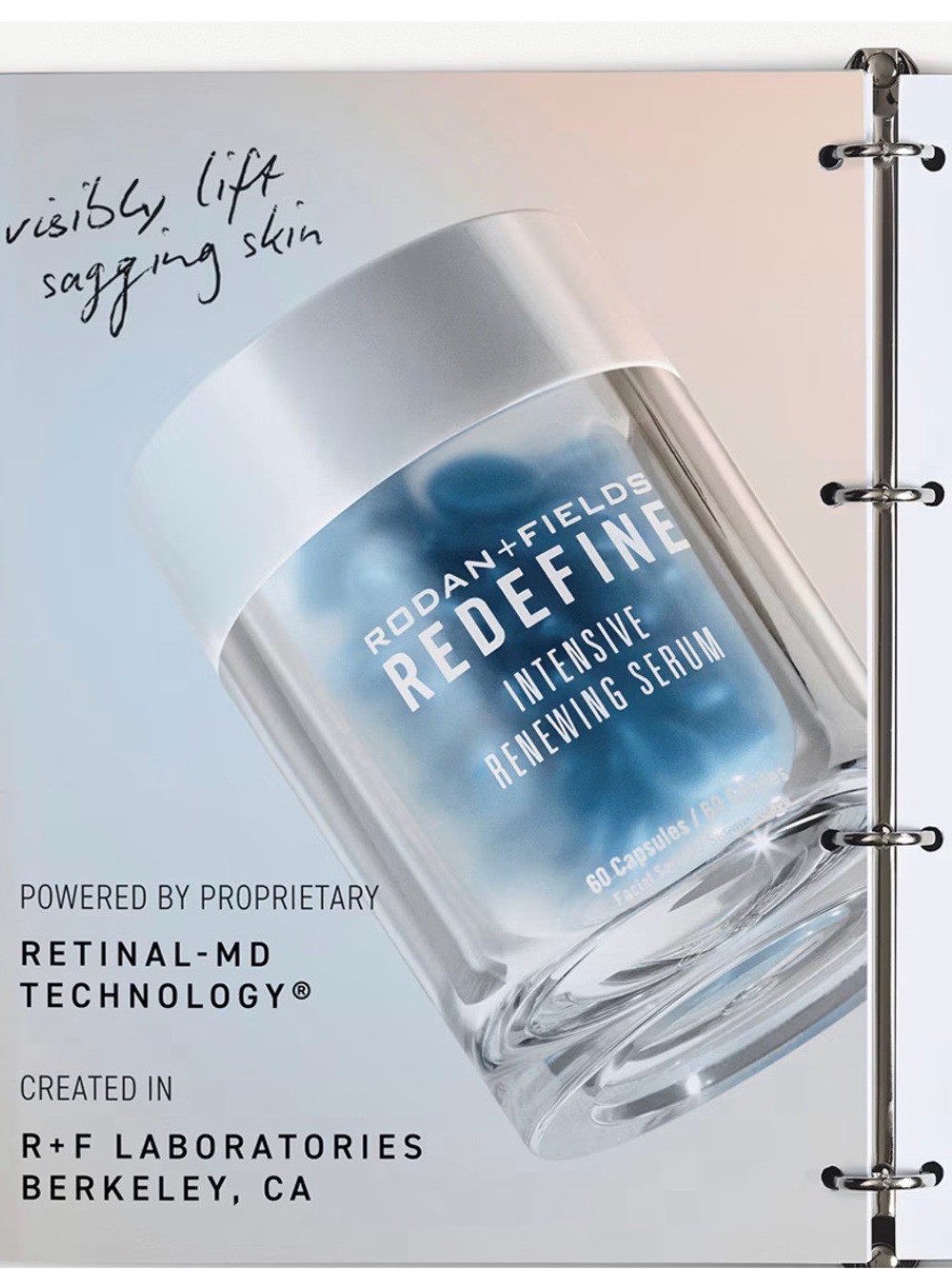 Rodan + Fields REDEFINE Intensive Renewing Serum - Blue Capsules with White Cap - Picture 2 of 4